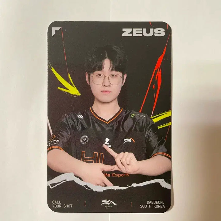 [BUNJANG] HLE Zeus Photocard / MSI 한화생명 HLE 제우스 Zeus 포토카드