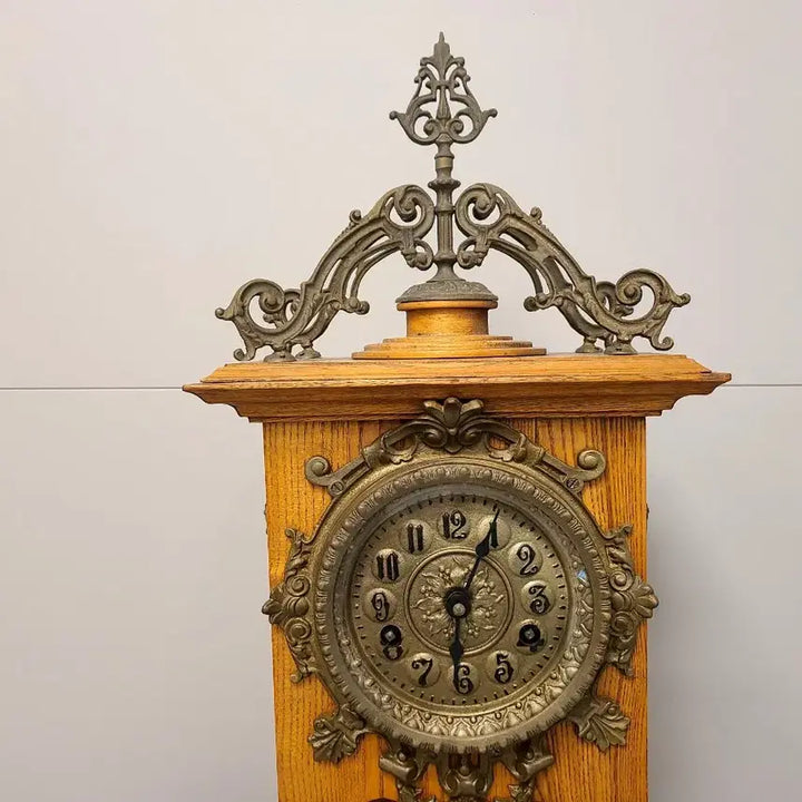 [BUNJANG] Antique Tower Style Wooden Table Clock / 앤틱타워형 탁상시계