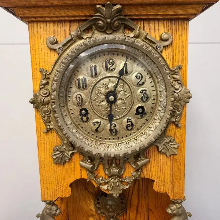 [BUNJANG] Antique Tower Style Wooden Table Clock / 앤틱타워형 탁상시계