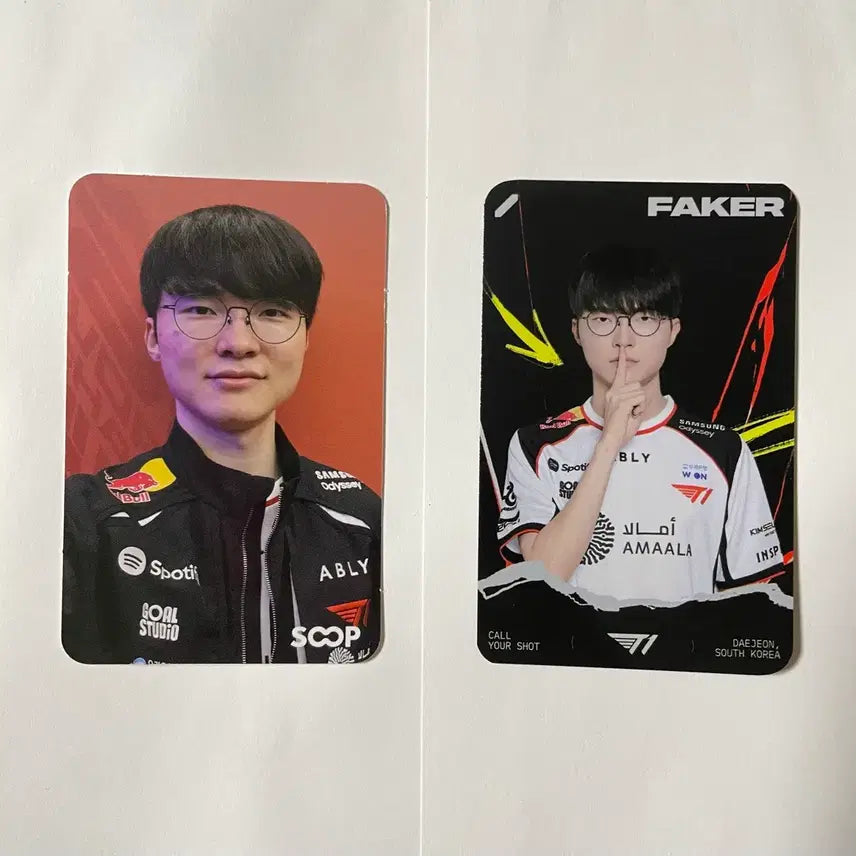 [BUNJANG] T1 Faker Photocard Set / MSI 티원 T1 페이커 Faker 포카 무료배송