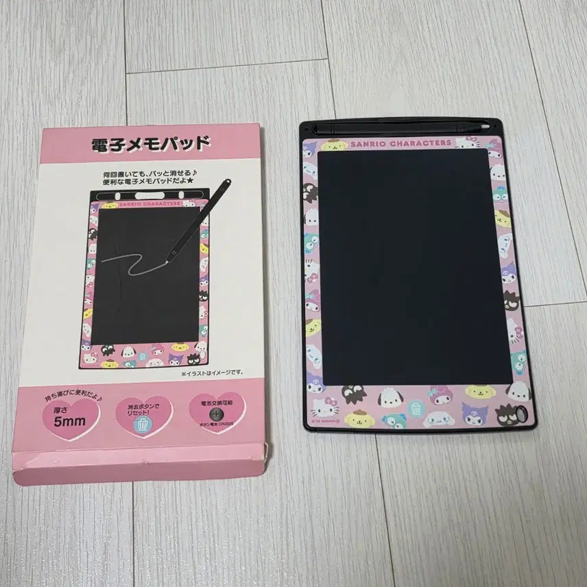 [BUNJANG] Sanrio Electronic Memo Pad - Hello Kitty, My Melody, Kuromi, Hangyodon, Pochacco, Pompompurin, Cinnamoroll / 산리오 전자 메모패드 키티 마이멜로디 쿠로미 한교동 포차코 폼폼푸린 시나모롤