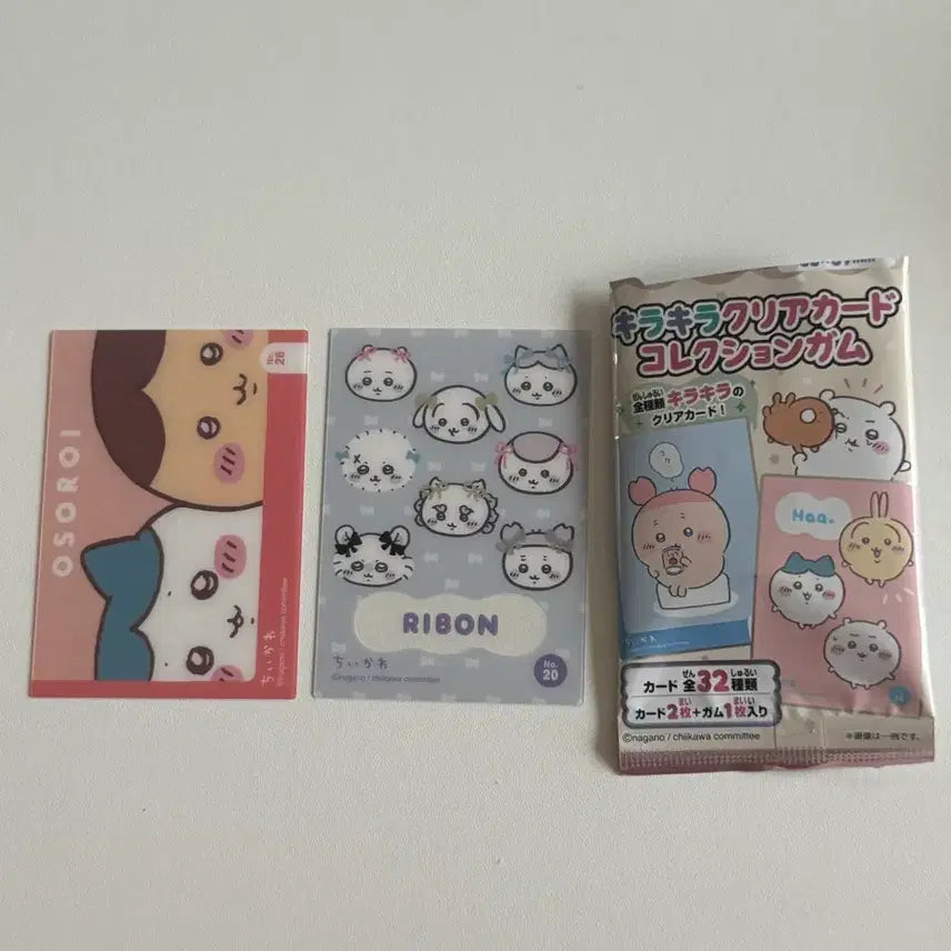 [BUNJANG] Monzakuwii Chiikawa Clear Card Set / 먼작귀 치이카와 클리어 카드