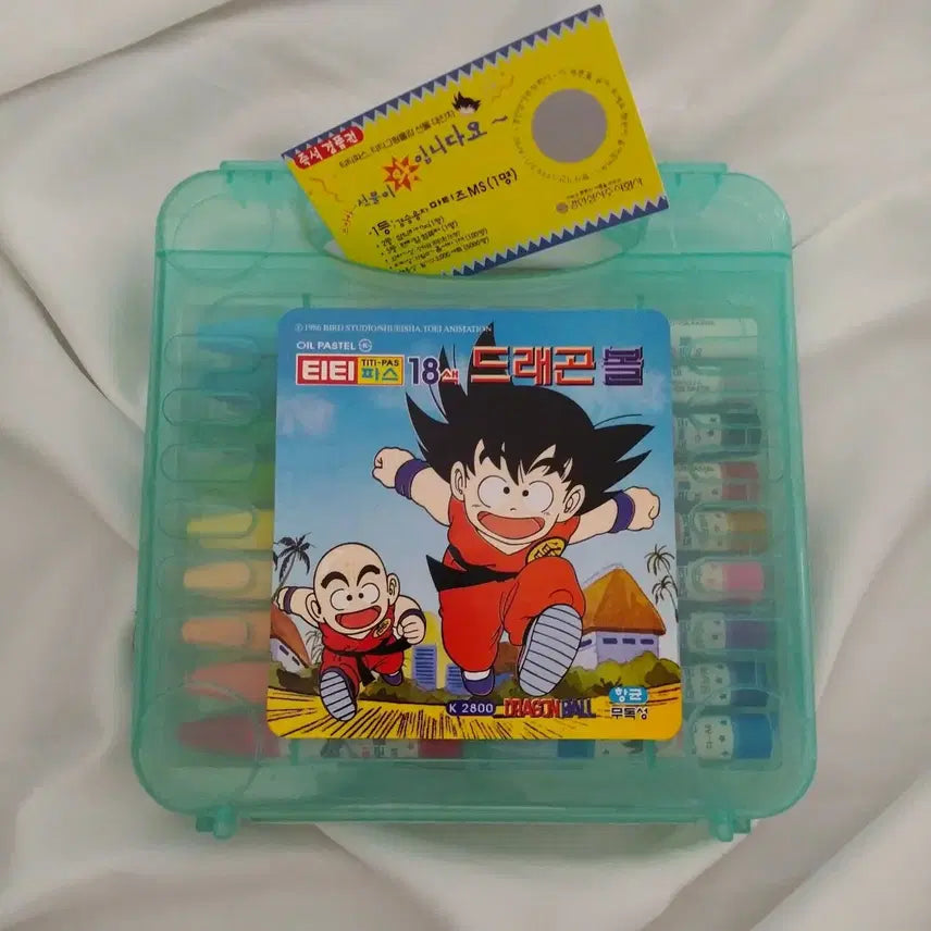 [BUNJANG] Dragon Ball TT Pastels 1998 Vintage Stationery / 1998년 드래곤볼 티티파스 / 고전 만화 옛날 크레파스 빈티지 문구 즉석경품권 만화책 닥터슬럼프