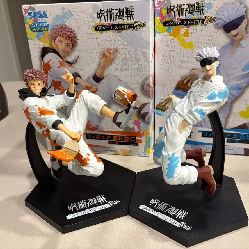 [BUNJANG] Jujutsu Kaisen Sega Graffiti Battle A Prize &amp; G Prize Gojo Satoru Figure Bundle Set / (일괄) 주술회전 세가 그래피티배틀 a상 g상 고죠 유지 피규어