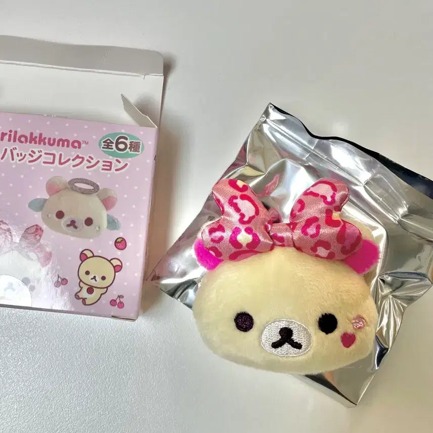 [BUNJANG] Korilakkuma Full Series Doll Badge - Pink Gyaru Leopard / 코리락쿠마 가득 시리즈 인형 뱃지 - 핑크 갸루 호피