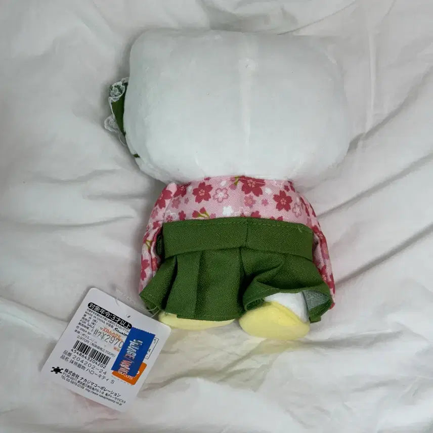[BUNJANG] Sanrio Hello Kitty Matcha Cherry Blossom Doll Plush 35cm / 정품 산리오 헬로키티 말차 벚꽃 인형 누이