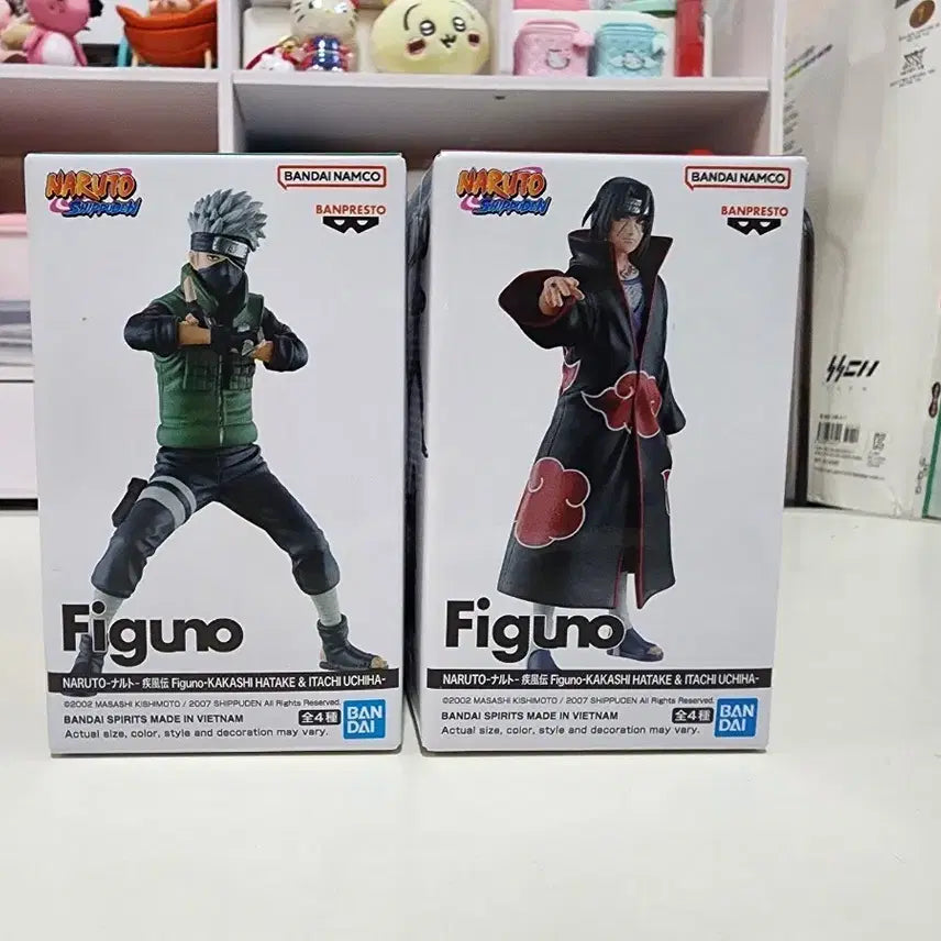 [BUNJANG] Naruto Figuno Itachi &amp; Kakashi Figure Set / (새상품 정품)2개세트 나루토 Figuno 이타치 카카시 피규어