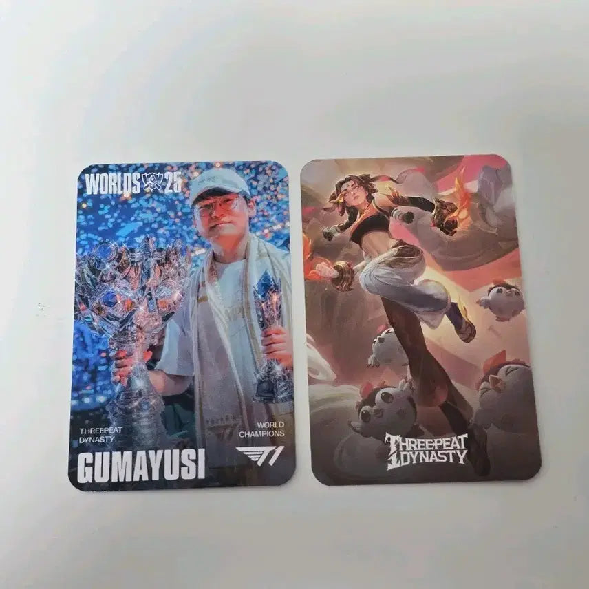 [BUNJANG] T1 Gumayusi Worlds Skin Photocard / MSI T1 티원 구마유시 월즈 스킨 포토카드 포카