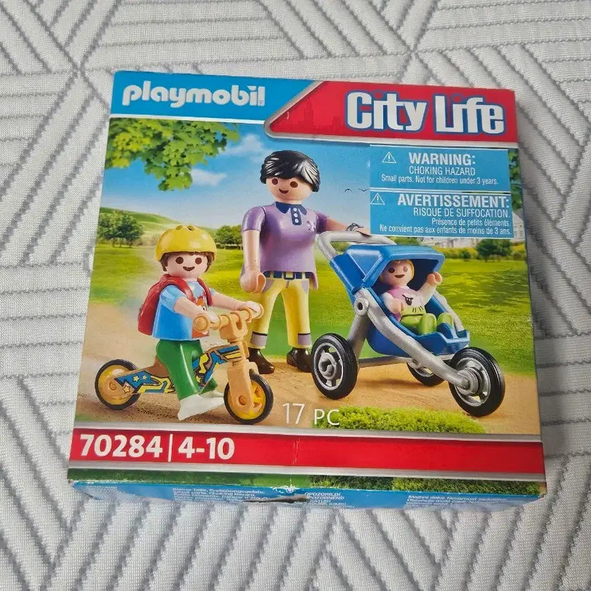 [BUNJANG] Playmobil City Life Stroller and Bicycle Set 70284 / 플레이모빌 시티라이프 70284 유모차 자전거 세트