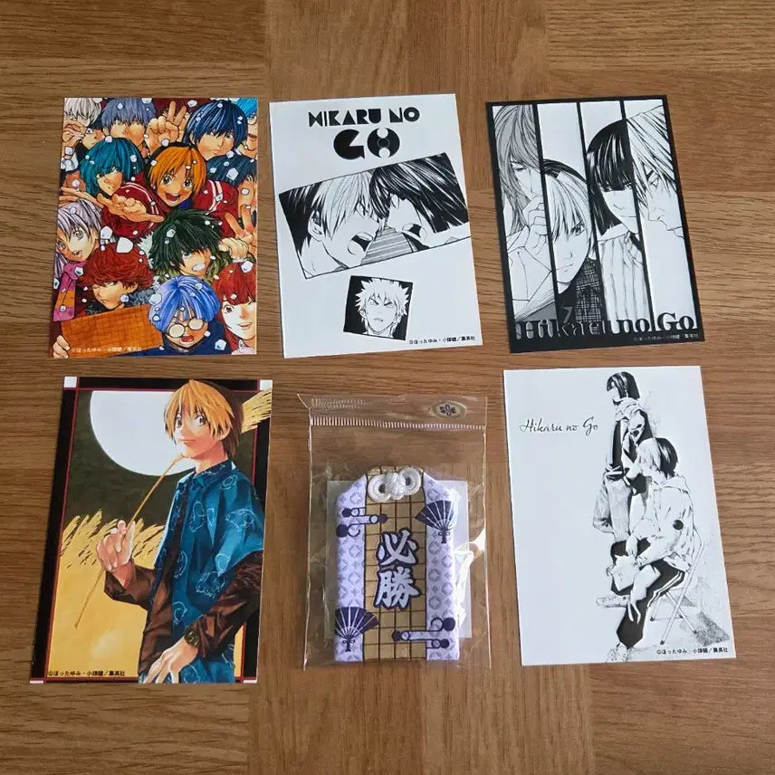 [BUNJANG] Hikaru no Go Original Art Exhibition Goods Bundle Set / (일괄) 히카루의바둑 사이 오마모리 원화전 굿즈 쿠지 엽서 브로마이드