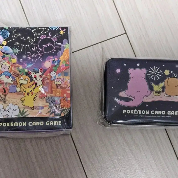 [BUNJANG] Pokemon Card Busan Pop-up Exclusive Fireworks Design Deck Case &amp; Tin Case (2 Types, Sealed Set) / 포켓몬 카드 부산팝업 불꽃놀이 덱케이스 틴케이스 2종 미개봉 세트
