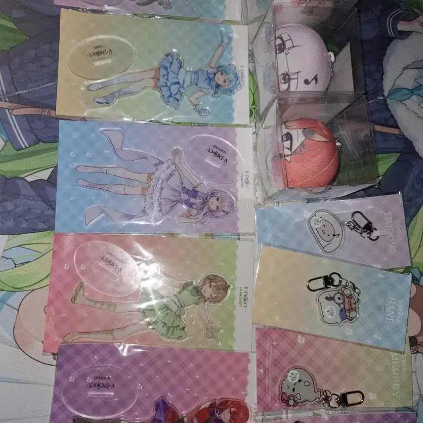 [BUNJANG] Natsuki Picnic T-Mung Hane Hamcuby Acrylic Stand &amp; Keychain Set / 나츠키 소풍 티뭉 하네 햄쿠비 아크릴 세트