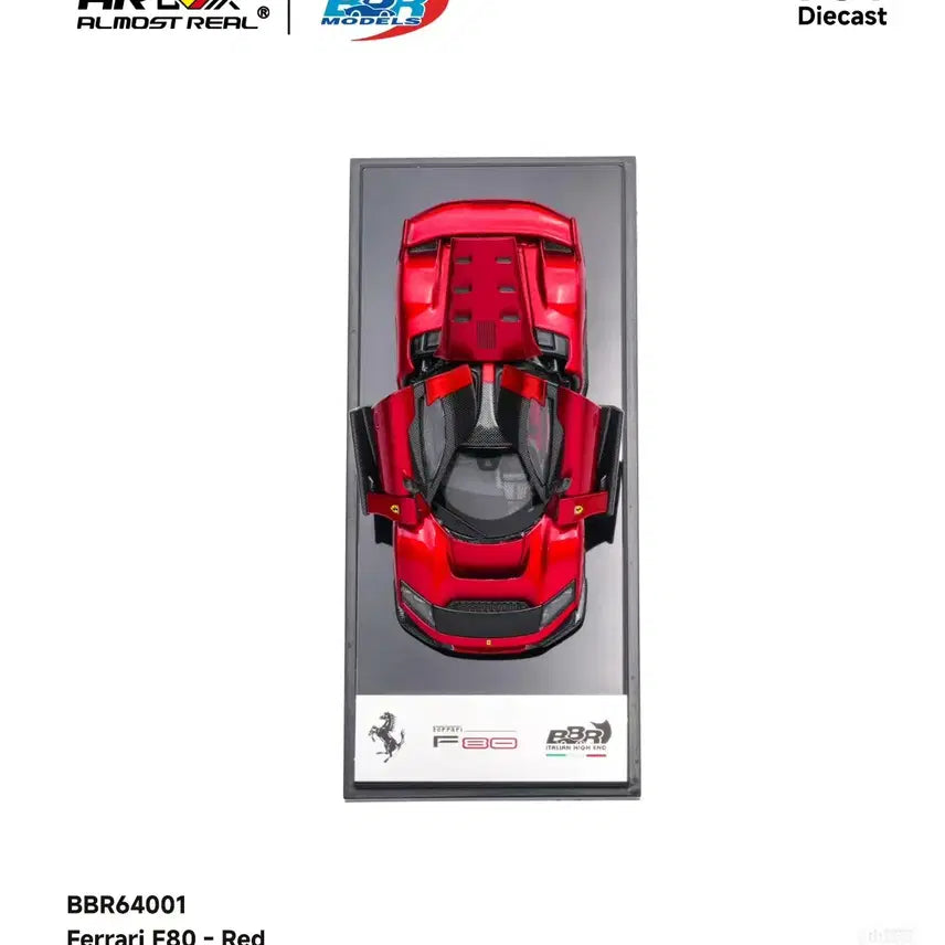 [BUNJANG] 1:64 Almost Real x BBR Ferrari F80 Red / 1:64 AR Box (올모스트 리얼) x BBR 페라리 F80