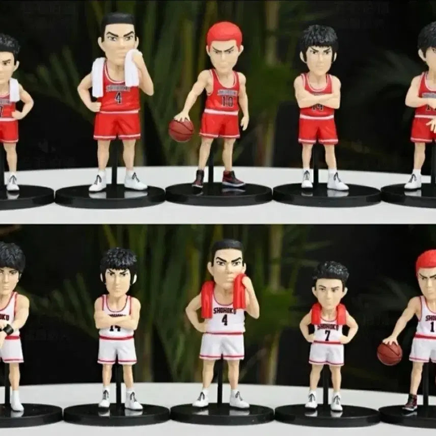 [BUNJANG] Slam Dunk Buksan Team 10-Piece Figure Set (Home &amp; Away) / 슬램덩크 피규어 미개봉 북산팀 홈 어웨이 10종 일괄 세트로 판매합니다.