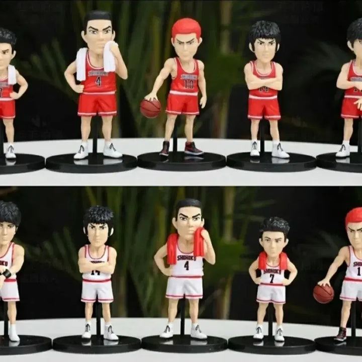 [BUNJANG] Slam Dunk Buksan Team 10-Piece Figure Set (Home &amp; Away) / 슬램덩크 피규어 미개봉 북산팀 홈 어웨이 10종 일괄 세트로 판매합니다.