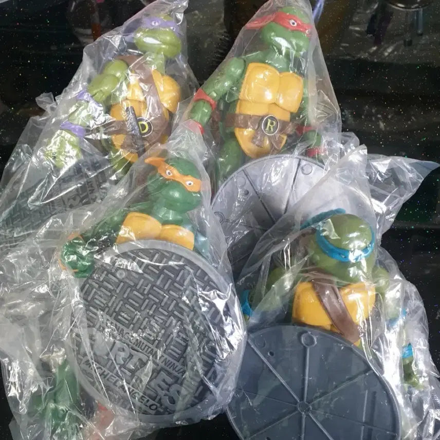 [BUNJANG] Ninja Turtles Unsealed Figure 4-Set Bundle / 닌자거북이 미개봉 피규어 4종세트로 일괄판매합니다~