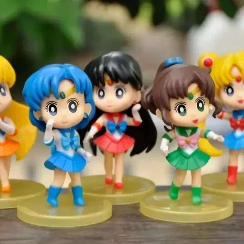 [BUNJANG] Sailor Moon 5-Piece Figure Set (Sealed) / 세일러문 피규어 미개봉 5종 세트로 일괄 판매합니다.