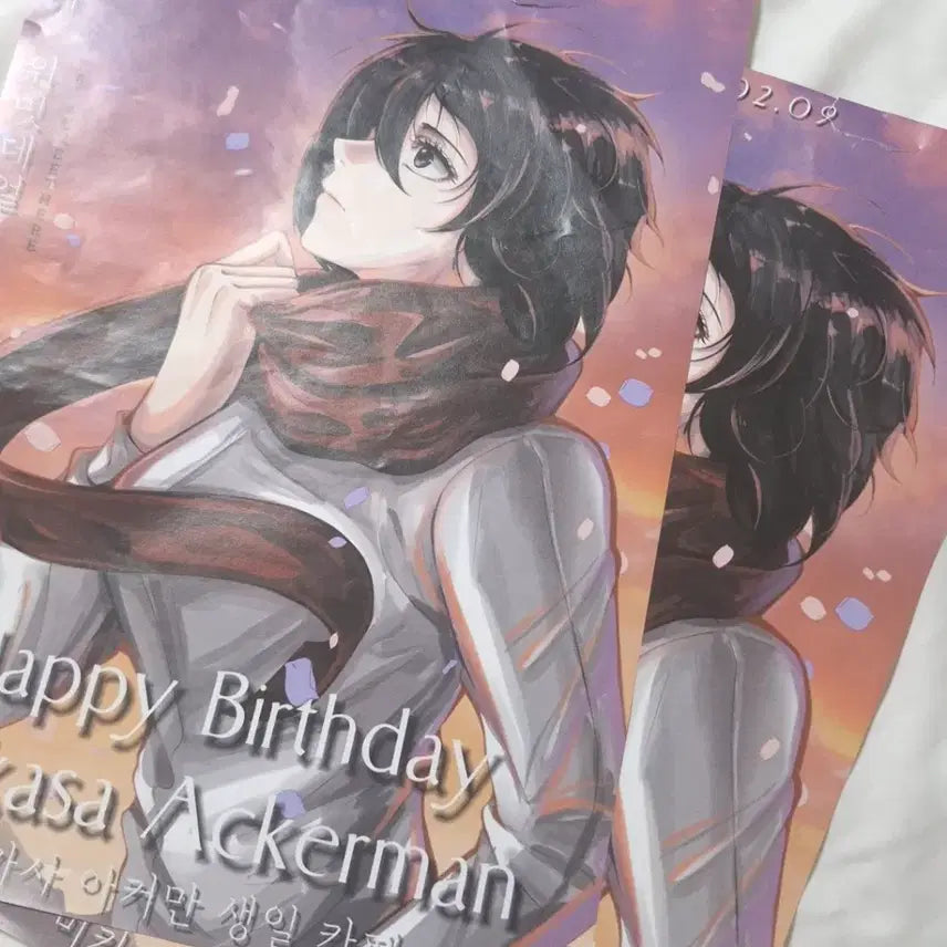 [BUNJANG] Mikasa Birthday Cafe 2024 Poster Bundle / 미카사 생일 카페 2024 포스터 일괄