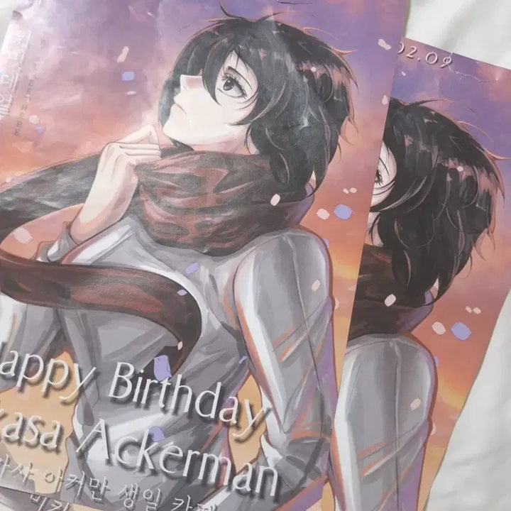 [BUNJANG] Mikasa Birthday Cafe 2024 Poster Bundle / 미카사 생일 카페 2024 포스터 일괄