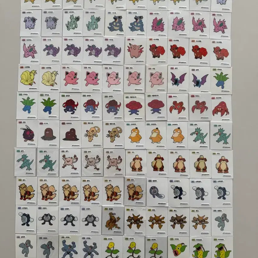[BUNJANG] Pokemon TCG Stickers (933 pcs) / 포켓몬스터 - 띠부띠부씰 (933장)