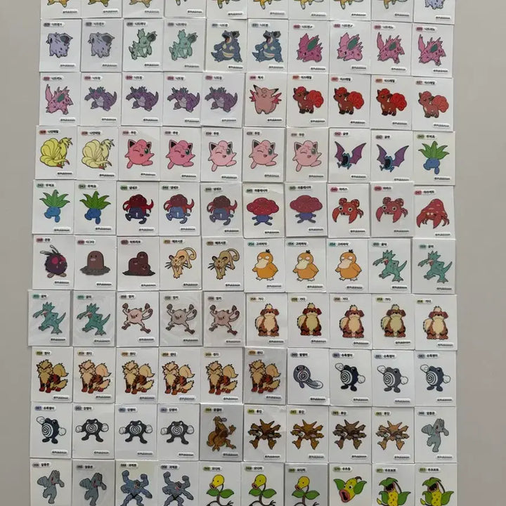 [BUNJANG] Pokemon TCG Stickers (933 pcs) / 포켓몬스터 - 띠부띠부씰 (933장)