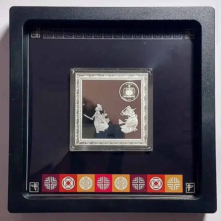 [BUNJANG] 2026 Samoa Shin Yun-bok "Double Sword Dance" 1 oz Antique Finish Silver Coin (Limited Edition 500) / 2026년 사모아 신윤복 - 쌍검대무 1온스 무광은화 500개한정