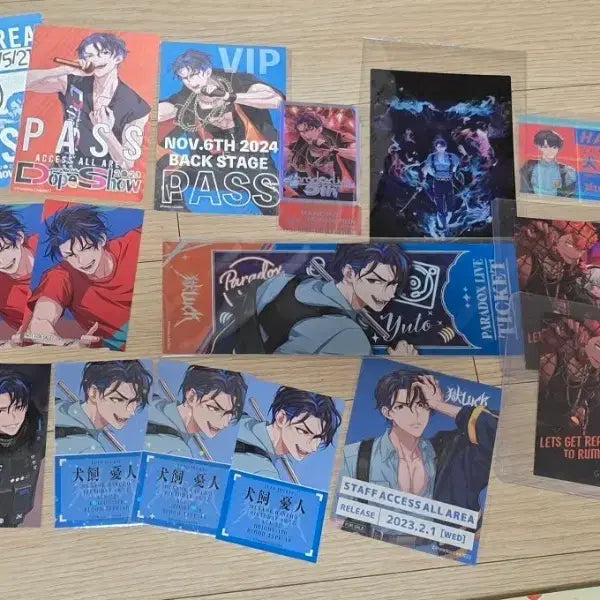 [BUNJANG] Paradox Live Inukai Yuto (Hanchyo) Paper Goods Bundle Set / 파라라이 파라독스 라이브 이누카이 유토(한쵸) 지류 일괄