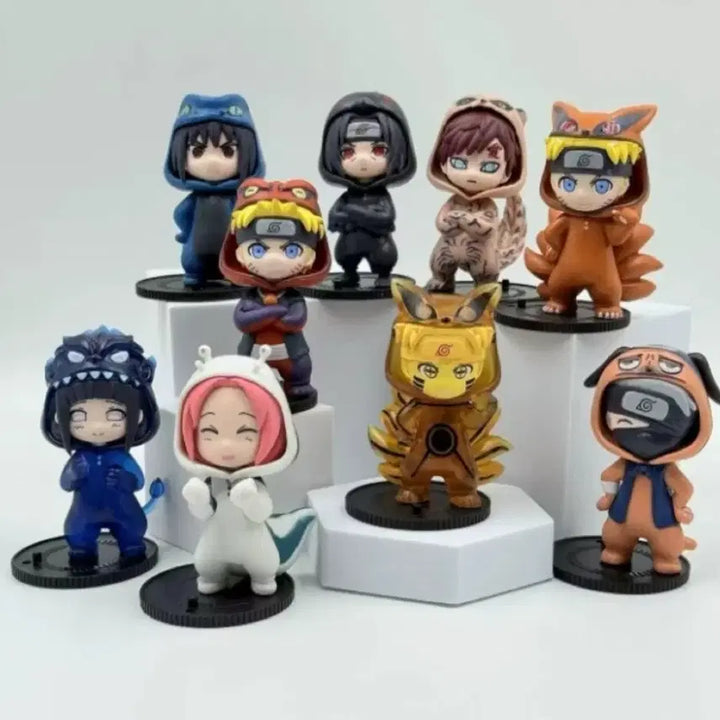 [BUNJANG] Naruto Cosplay Figure 9-Piece Set (Sealed) / 나루토 코스프레 피규어 미개봉 9종 세트로 일괄 판매합니다.