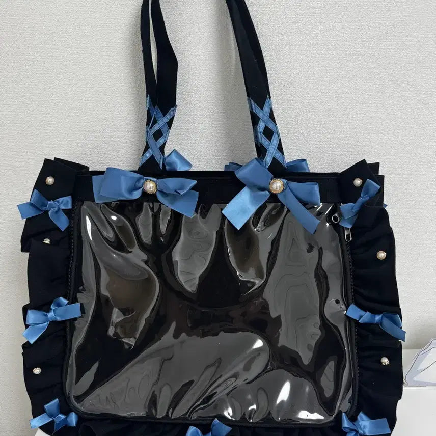 [BUNJANG] Zakamart Black Edition Smoke Blue A4 Ita Bag / 자카마트 블랙에디션 스모크블루 A4 이타백 판매(거의새것)