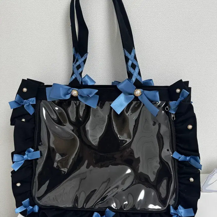 [BUNJANG] Zakamart Black Edition Smoke Blue A4 Ita Bag / 자카마트 블랙에디션 스모크블루 A4 이타백 판매(거의새것)