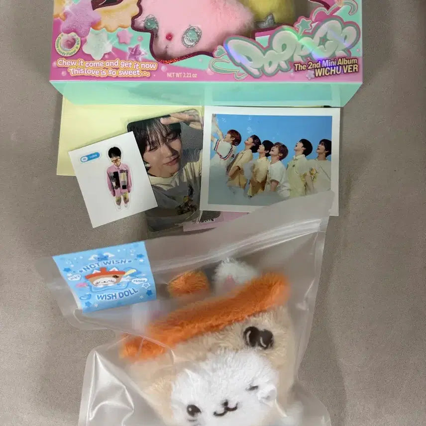 [BUNJANG] NCT WISH Bubble Nya Original (Sealed) + Pop Jyu Pop Pop Album Yushi Bundle Set / 일괄 위시돌 버블냥 오리지널(미개봉)+팝츄 팝팝앨범 유우시 엔시티위시