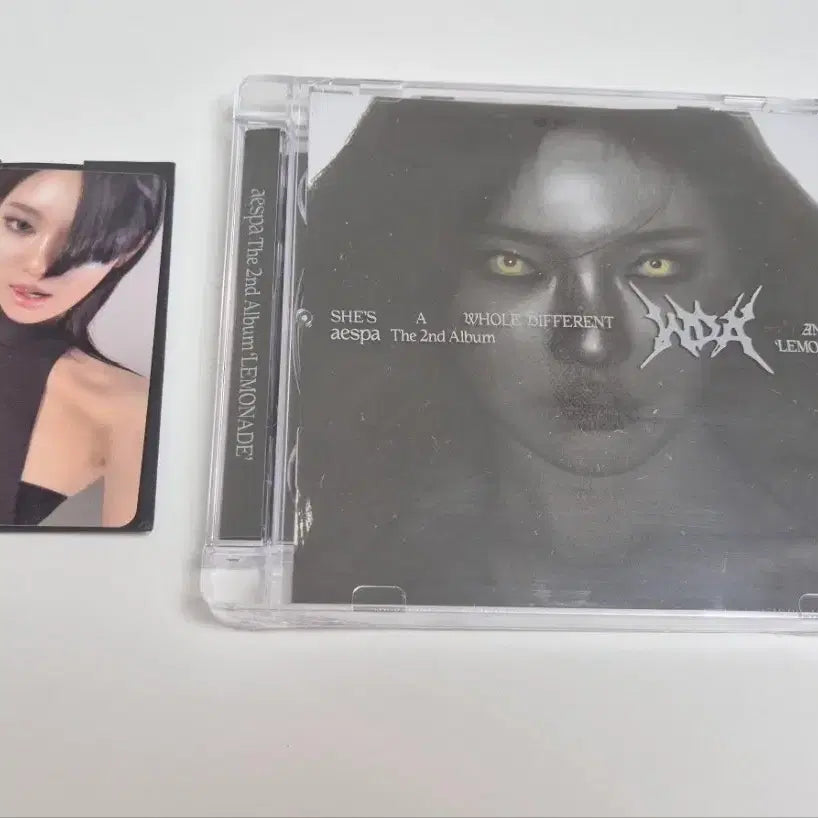 [BUNJANG] aespa Ningning Lemonade Apple Music Lucky Draw Photocard + Sealed Album Bundle Set / 에스파 닝닝 레모네이드 애플뮤직 럭드 포카+미개봉 앨범 양도