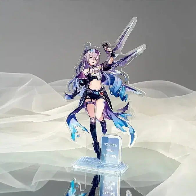 [BUNJANG] Honkai: Star Rail Exhibition Acrylic Stand Set - Silver Wolf &amp; Himeko / 미개봉)붕괴 스타레일 전시회 아크릴 스탠드 세트 은랑 히메코 별 사이를 걷는 회고록