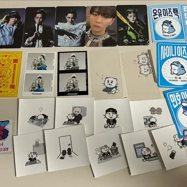 [BUNJANG] SHINee Official &amp; Unofficial Photocard Bundle Set (Onew, Jonghyun, Key, Minho, Taemin) / 샤이니 비공굿 공굿 일괄 포카 온유 종현 키 기범 민호 태민