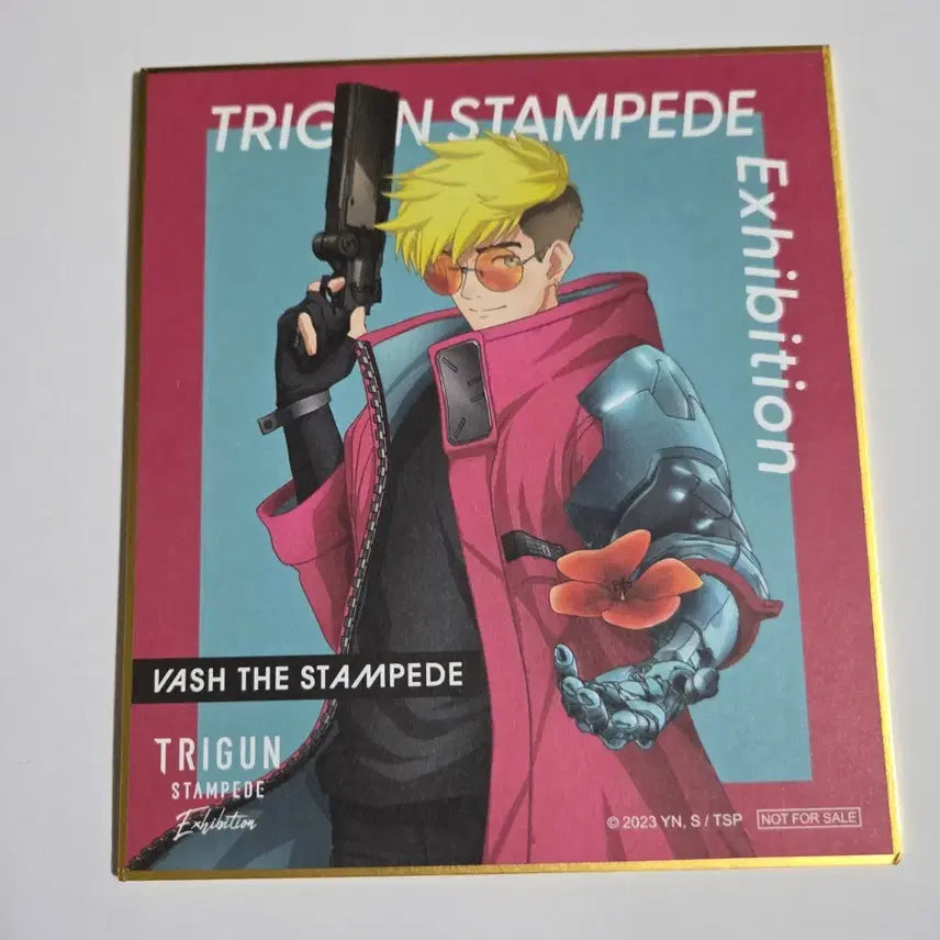 [BUNJANG] Trigun Stampede Vash Color Art Board / 트라이건 스탬피드 전시회 밧슈 색지