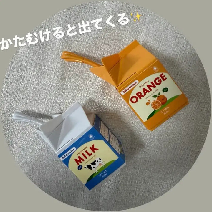 [BUNJANG] Orange Juice and Milk Toy Set / 일본 귀여운 오렌지쥬스와 우유 장난감 세트 새상품