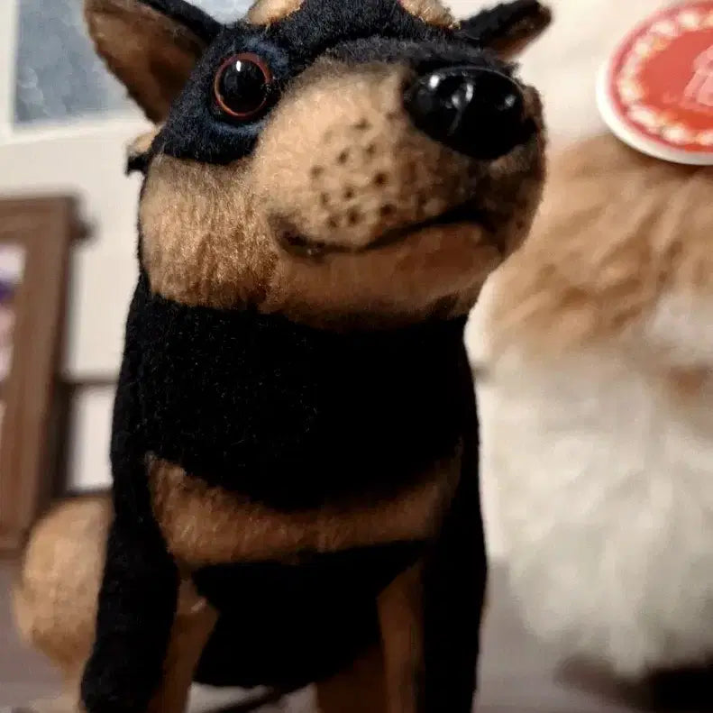 [BUNJANG] Hansatoy Miniature Pinscher Dog Plush / 한사토이 미니핀 강아지 인형