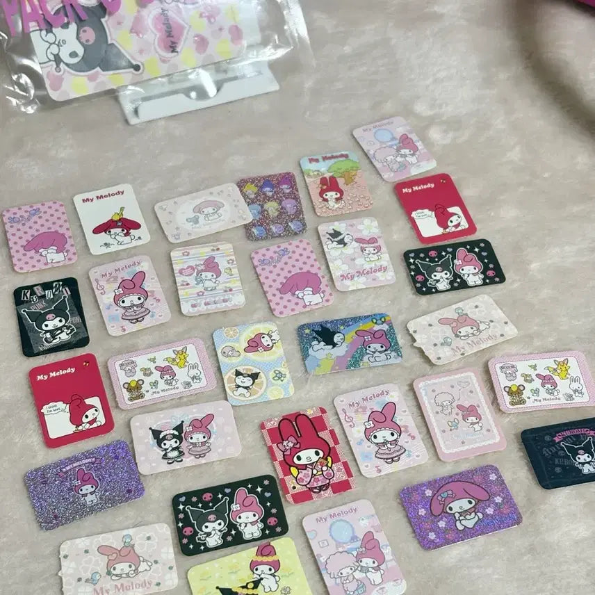 [BUNJANG] Sanrio My Melody &amp; Kuromi Sticker Pack / 고전 산리오 마이멜로디 쿠로미 스티커 팩