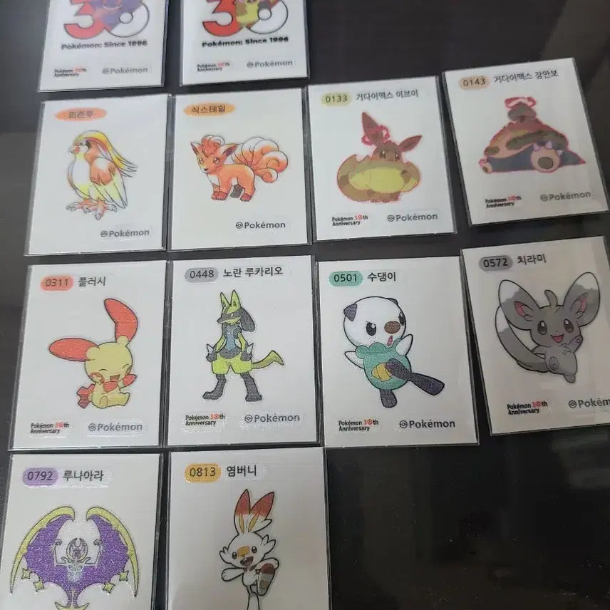 [BUNJANG] Pokemon 30th Anniversary Art-tain Sticker, Season 5 Sticker / 포켓몬 30주년 아트웍 띠부씰, 시즌5 띠부씰