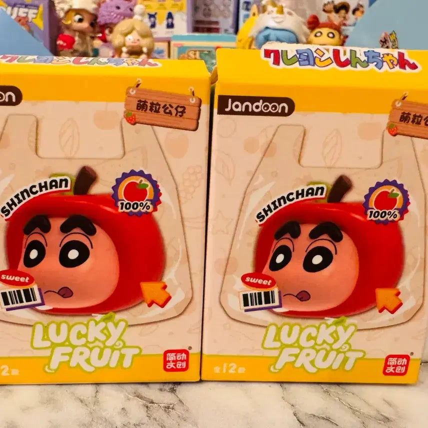 [BUNJANG] Crayon Shin-chan Lucky Fruit Set (Card Unsealed) / 짱구는 못말려 럭키 프룻 2개입 카드만 개봉