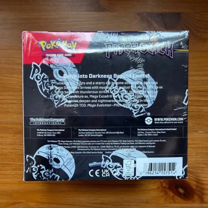[BUNJANG] Pokemon TCG: Scarlet &amp; Violet - 151 Booster Expansion Pack (Pitch Black Box) - Sealed / 미국직구 포켓몬카드 북미 어비스아이 Pitch Black 박스 미개봉