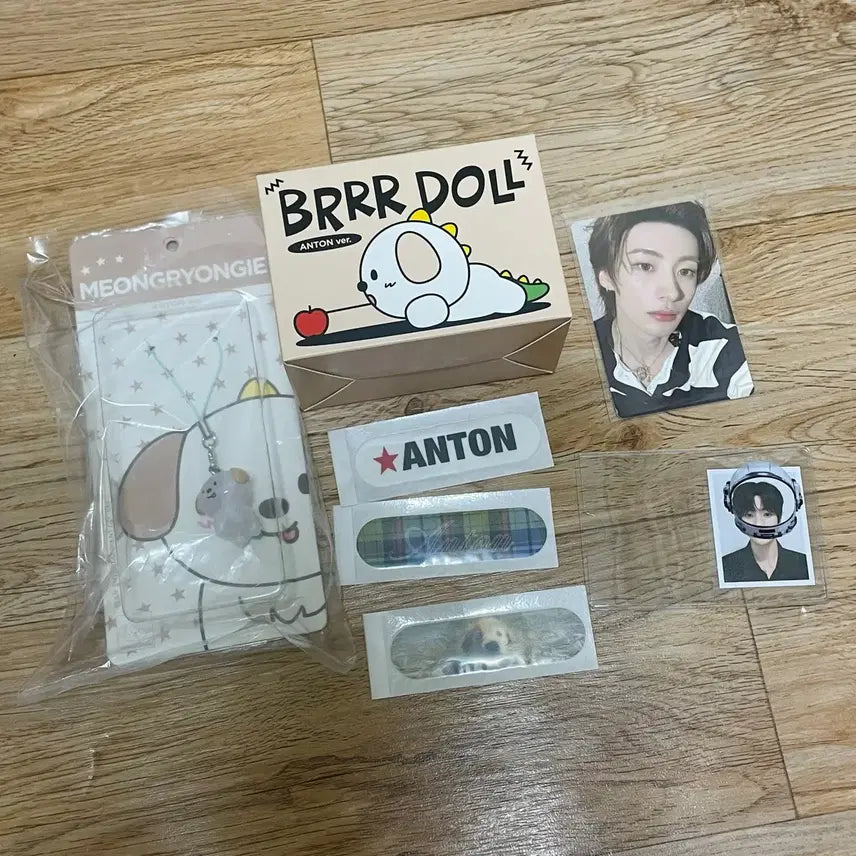 [BUNJANG] RIIZE "Brrr Brrr" Vincent Jin Dong Doll "Mongryongi" Anton Photocard Keyring, Photo Card, Band Bundle Set / 라이즈 브르르르 진동인형 멍룡이 앤톤 포카 키링 증사 밴드 일괄
