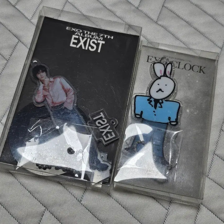 [BUNJANG] EXO Suho Acrylic Keyring Set (Photocard Included) / (미개봉) EXO 수호 아크릴키링 2종 포카포함