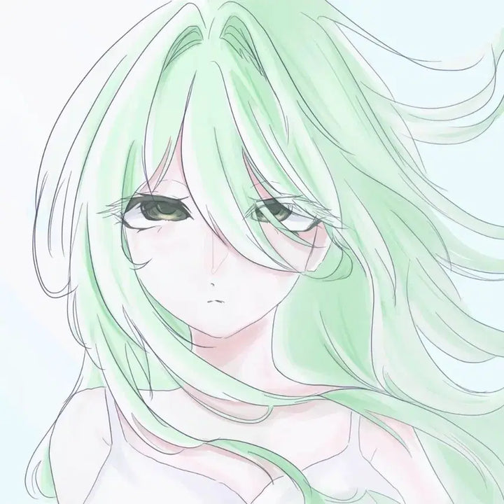 [BUNJANG] Bust Up Portrait Commission (Anime Style) / 샘플가 연출고정 미소녀 두상