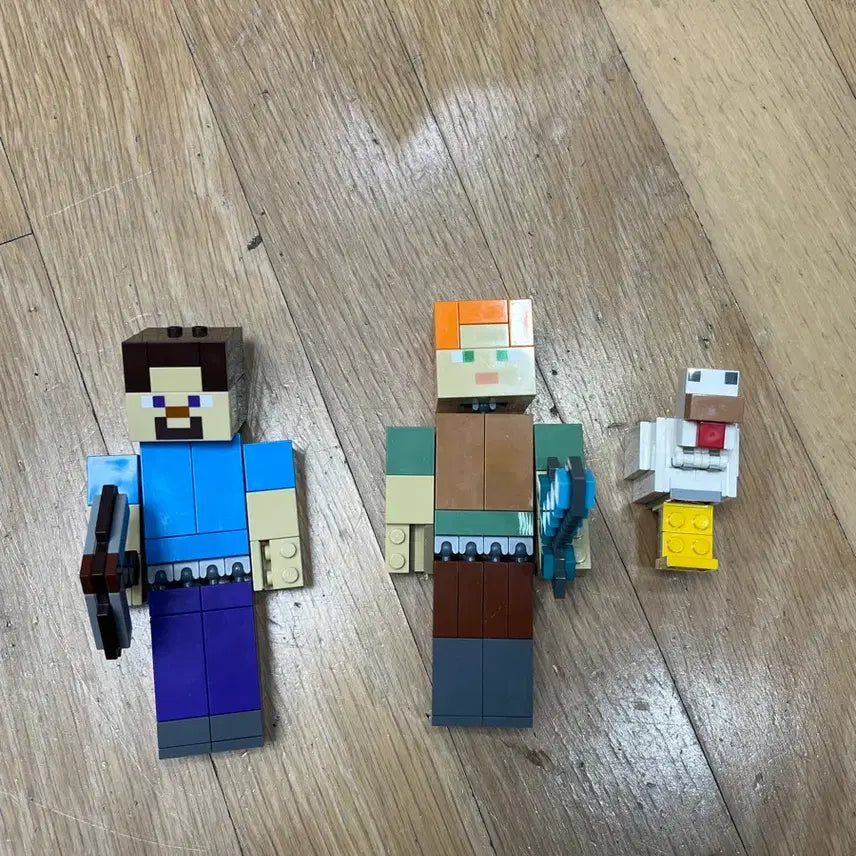 [BUNJANG] LEGO Minecraft BigFig Steve Alex Figures (21148, 21149) - Discontinued / 단종 레고 마인크래프트 빅피겨 스티브 알렉스 피규어 마크 21148 21149