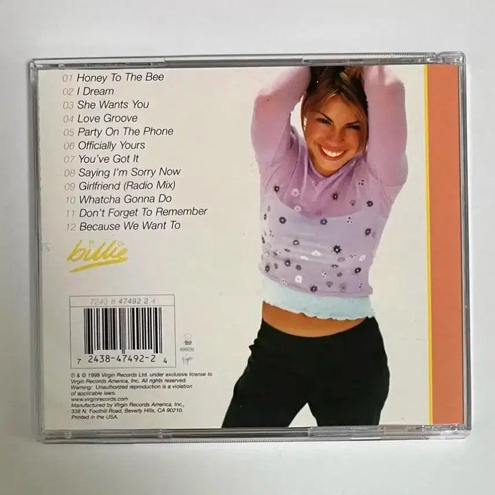 [BUNJANG] Billie Piper Honey to the B CD / 빌리 파이퍼 Honey To The B 앨범 시디 CD 닥터후
