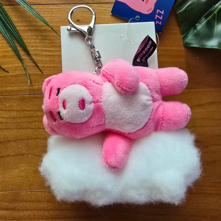 [BUNJANG] Bellygom Cloud Charm Keychain Holder / (새상품) 구름 위 벨리곰 키링 키홀더