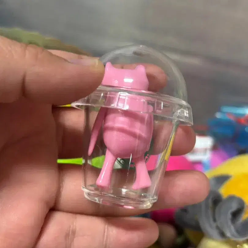 [BUNJANG] Pink Frog Gacha Figure / 핑크 개구리 피규어 가챠