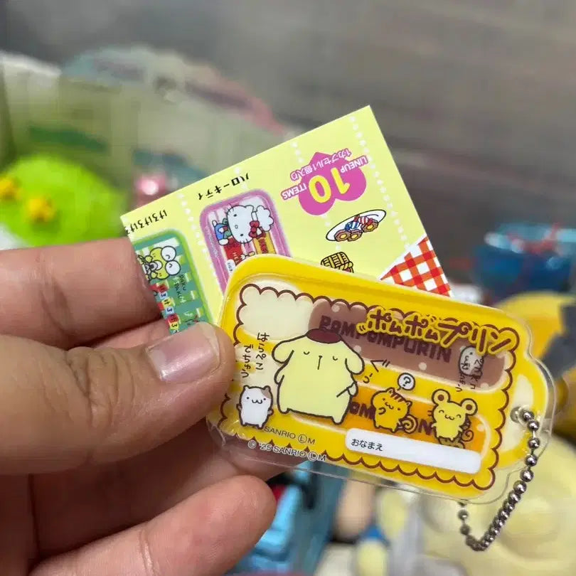 [BUNJANG] Sanrio Pompompurin Gacha Keyring with Spoon and Fork / 산리오 폼폼푸린 수저포크 가챠 키링
