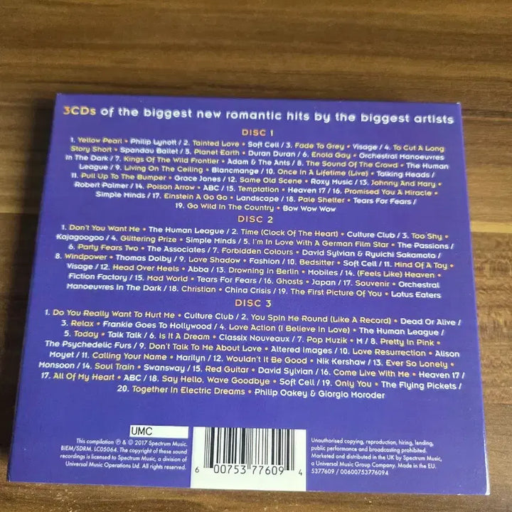 [BUNJANG] Various Artists Top of the Pops 3CD New Romantics / 탑 오브 더 팝스 3CD 뉴 로맨틱스